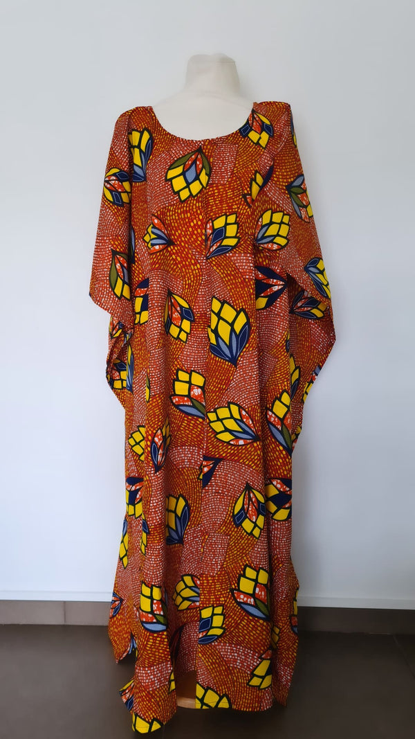 Boubou africain femme -  Caftan africain - robe africaine longue OR001
