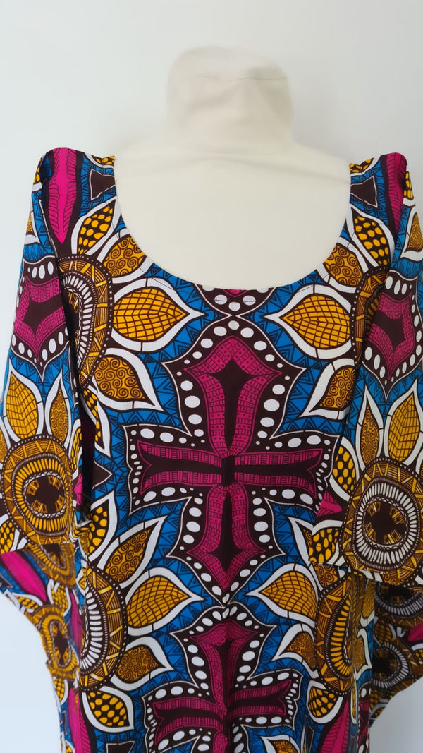 Boubou africain femme -  Caftan africain - robe africaine longue VI001